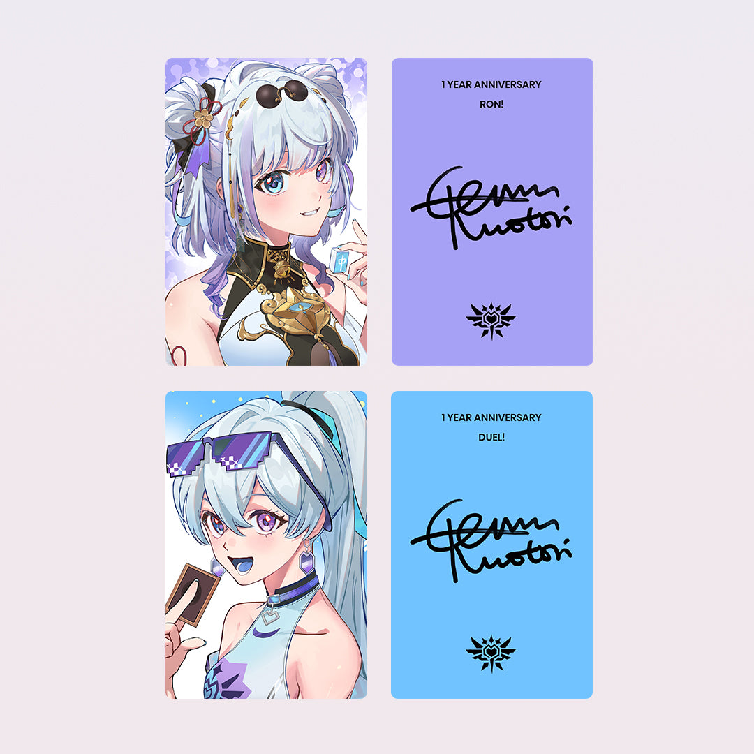 Genmu Kumotori 1st Year Anniversary Glossy Card Set