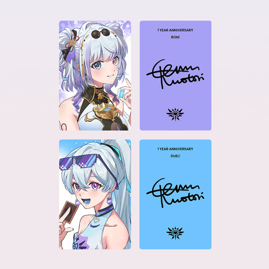 Genmu Kumotori 1st Year Anniversary Glossy Card Set